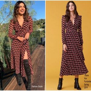 Diane von Furstenberg Phoenix Wrap Mesh Dress